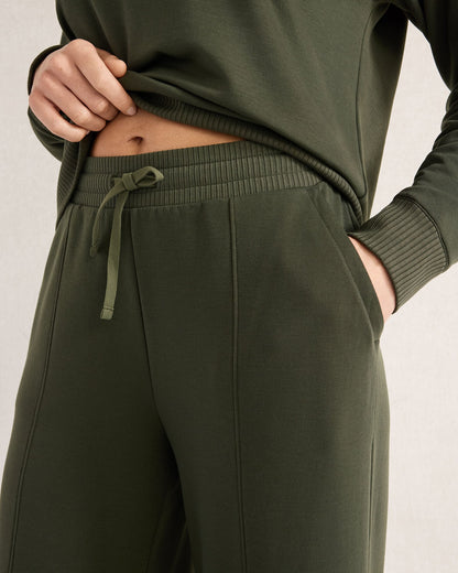 Talbots FLEECE WIDE LEG PANTS