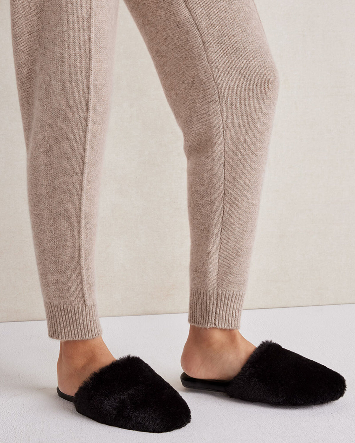 Talbots FAUX FUR MULE SLIDES