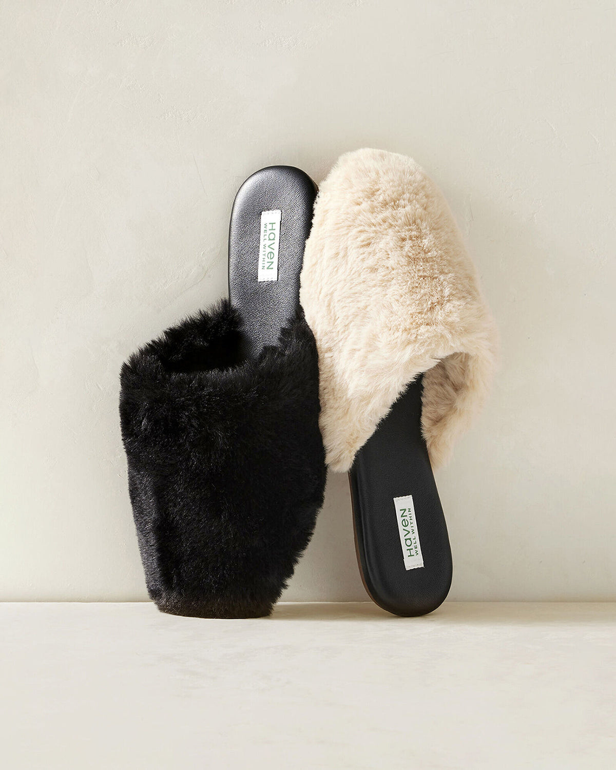 Talbots FAUX FUR MULE SLIDES