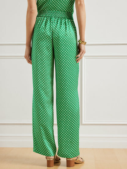 Talbots WIDE LEG PANTS - INTRICATE DOTS