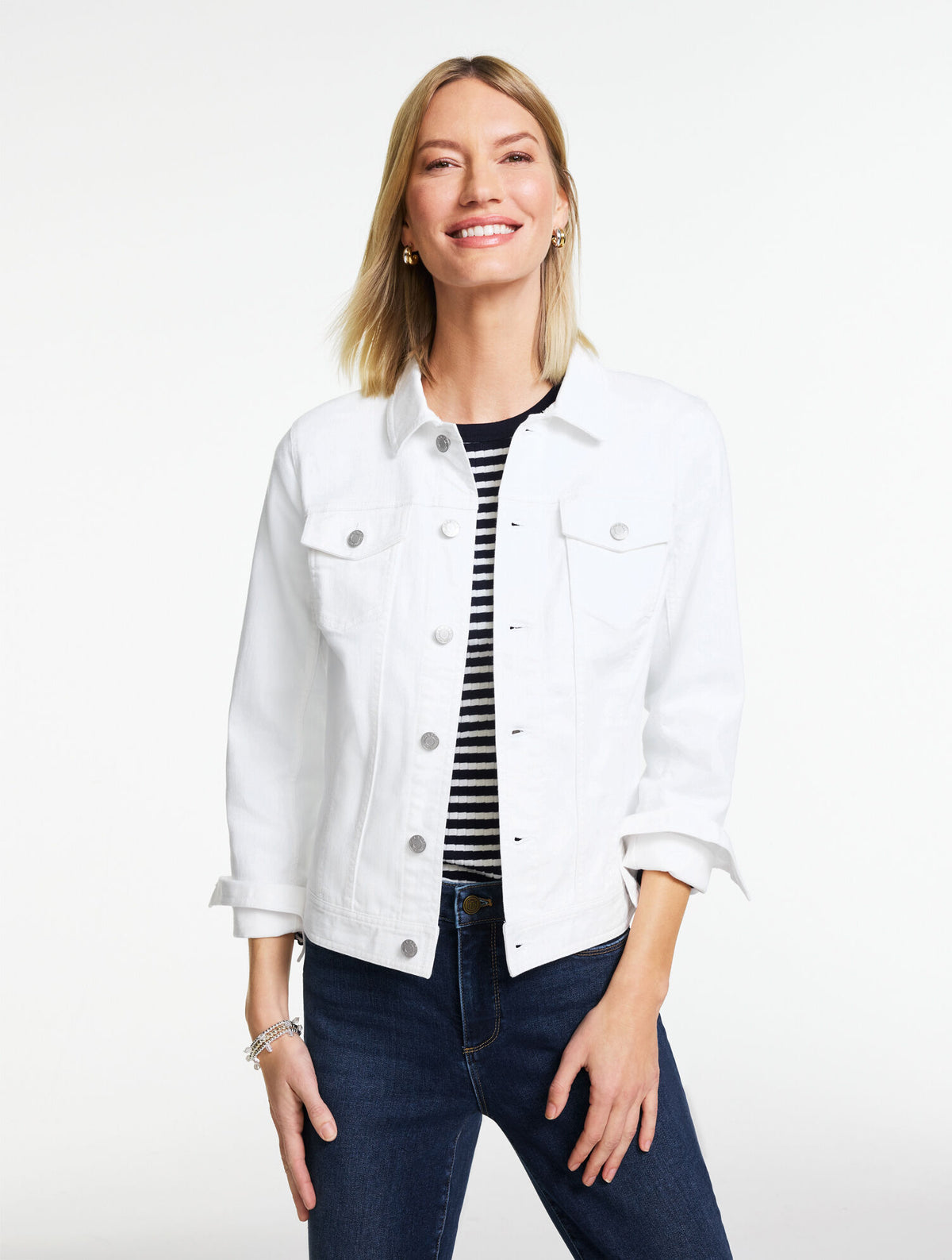 Talbots CLASSIC JEAN JACKET - SOLIDS