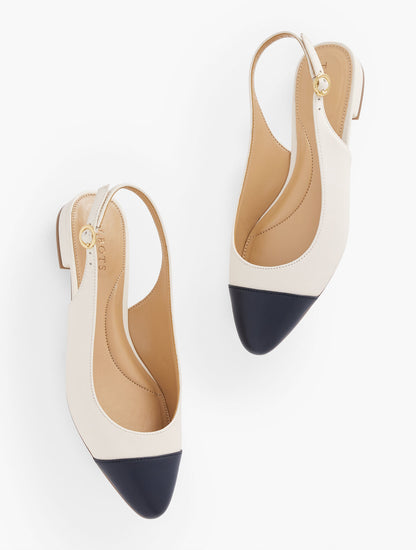 Talbots EDISON NAPPA SLINGBACK FLATS