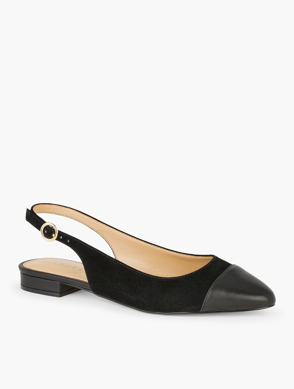 Talbots EDISON SUEDE NAPPA SLINGBACK FLATS