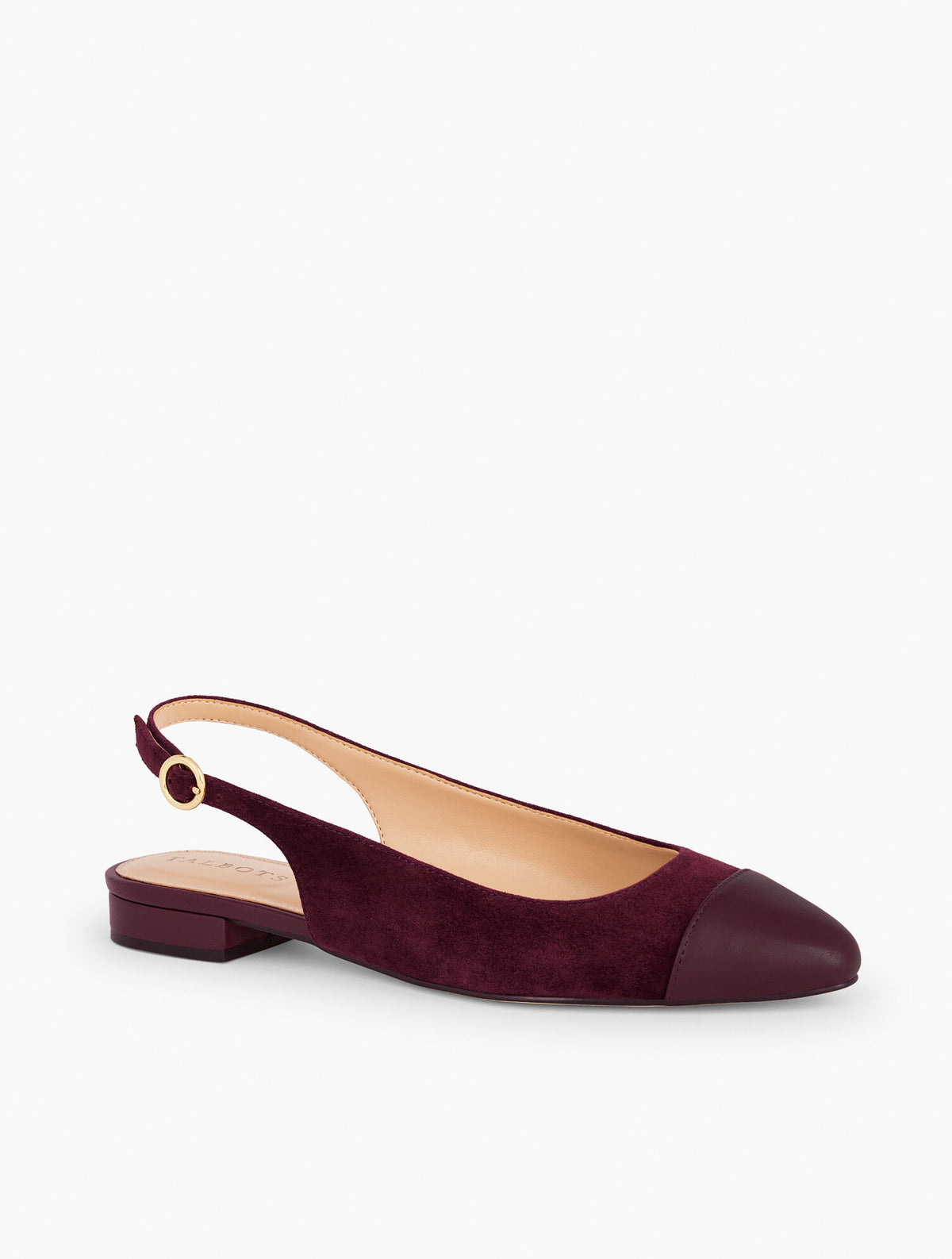 Talbots EDISON SUEDE NAPPA SLINGBACK FLATS