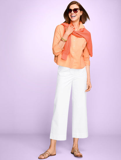 Talbots POPLIN SHORT SHIRT