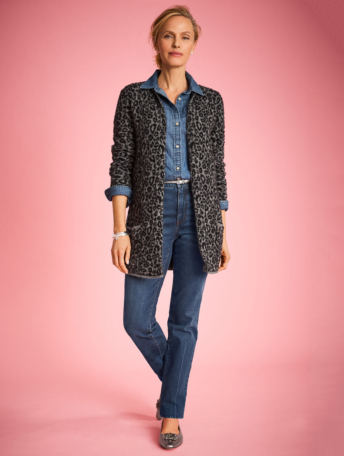 Talbots DENIM MODERN CLASSIC SHIRT - MARIN WASH