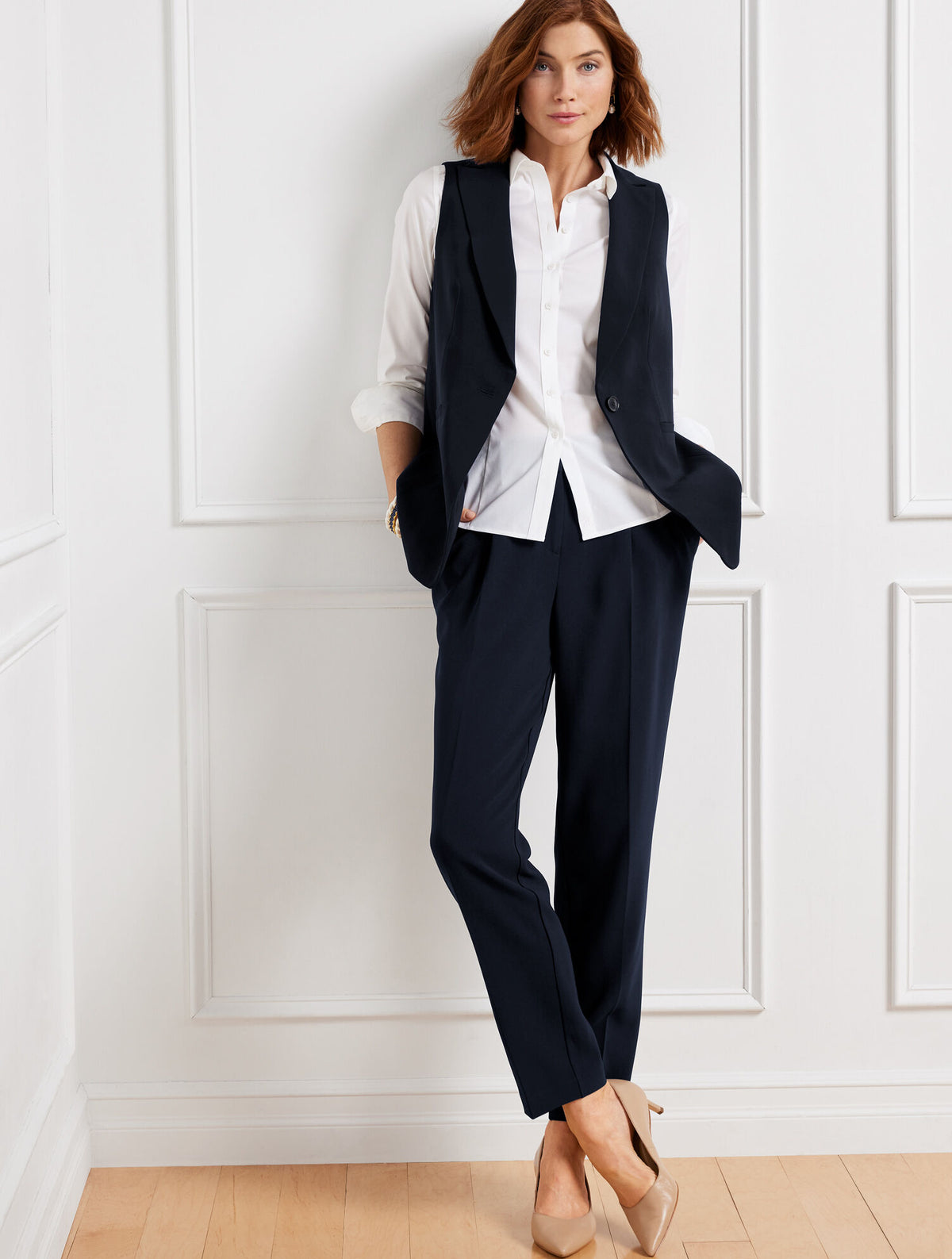 Talbots EASY TRAVEL LONG VEST