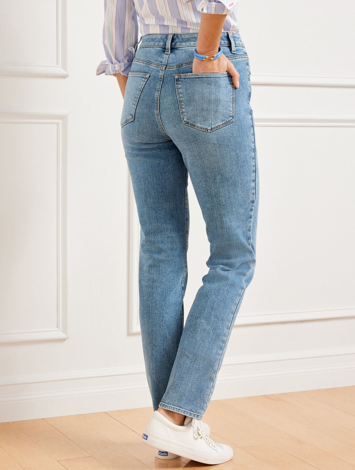 Talbots STRAIGHT LEG JEANS - CAROLINA WASH