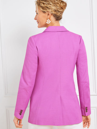 Talbots TEXTURED COTTON BLAZER