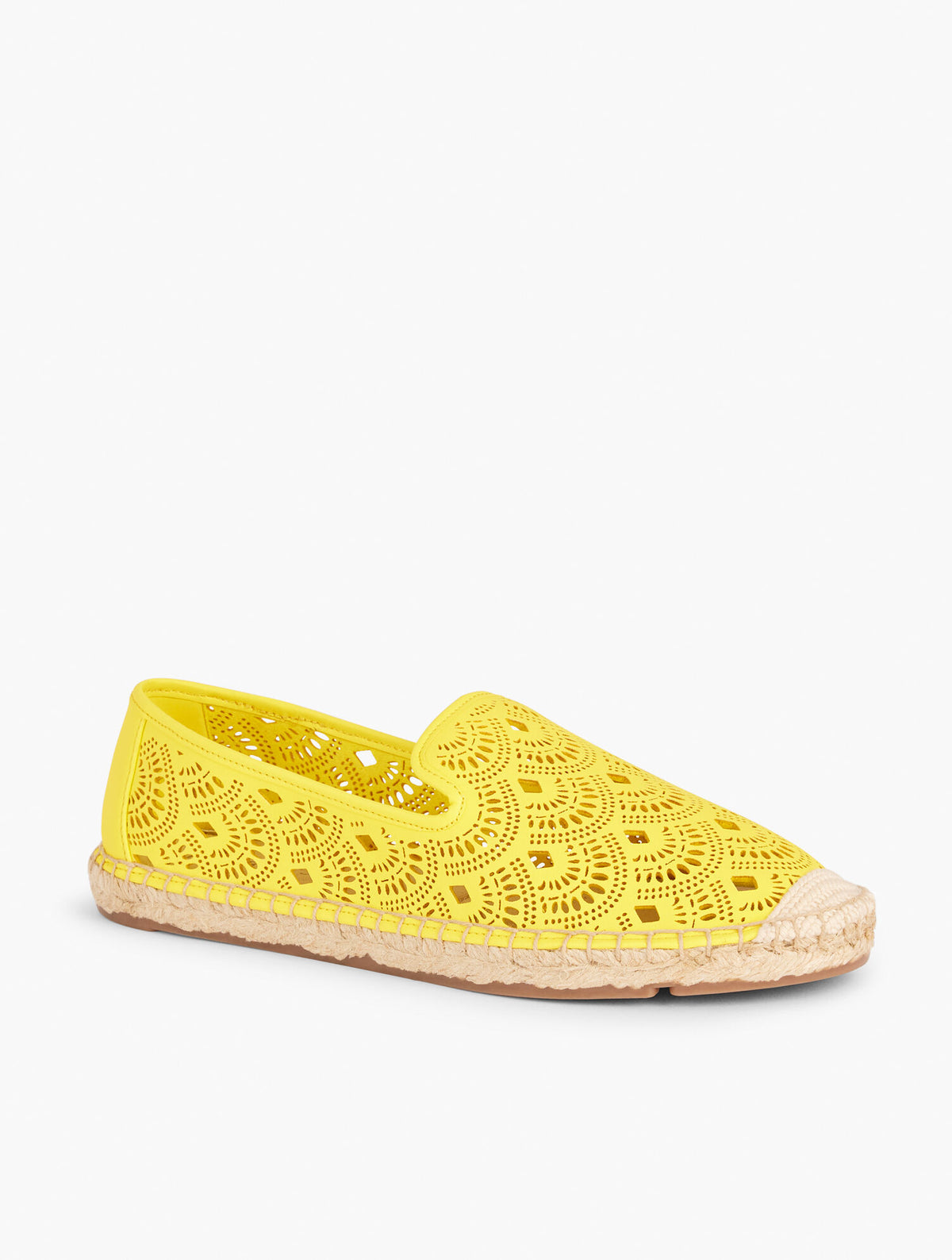Talbots IZZY PERFORATED SCALLOP ESPADRILLE FLATS