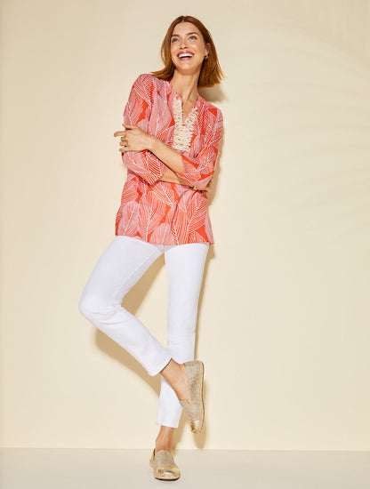 Talbots EMBELLISHED PALM TUNIC