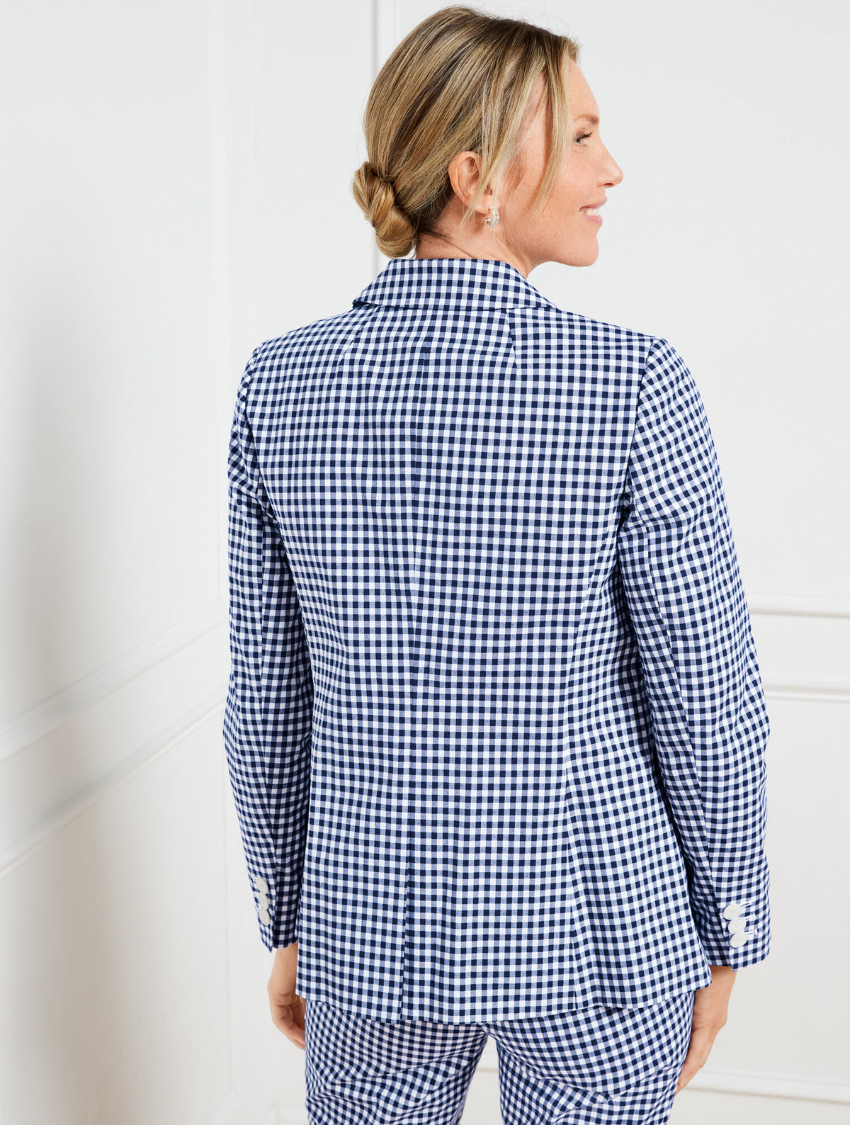 Talbots BLAZER - PREPPY GINGHAM
