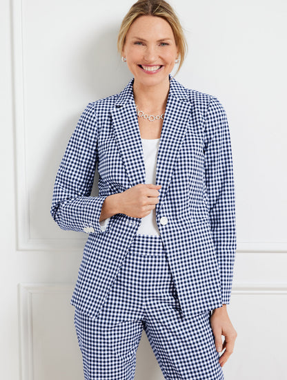 Talbots BLAZER - PREPPY GINGHAM