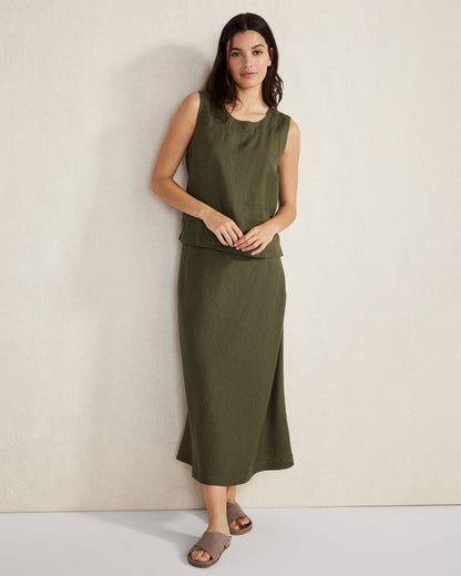 Talbots LINEN SLEEVELESS TOP