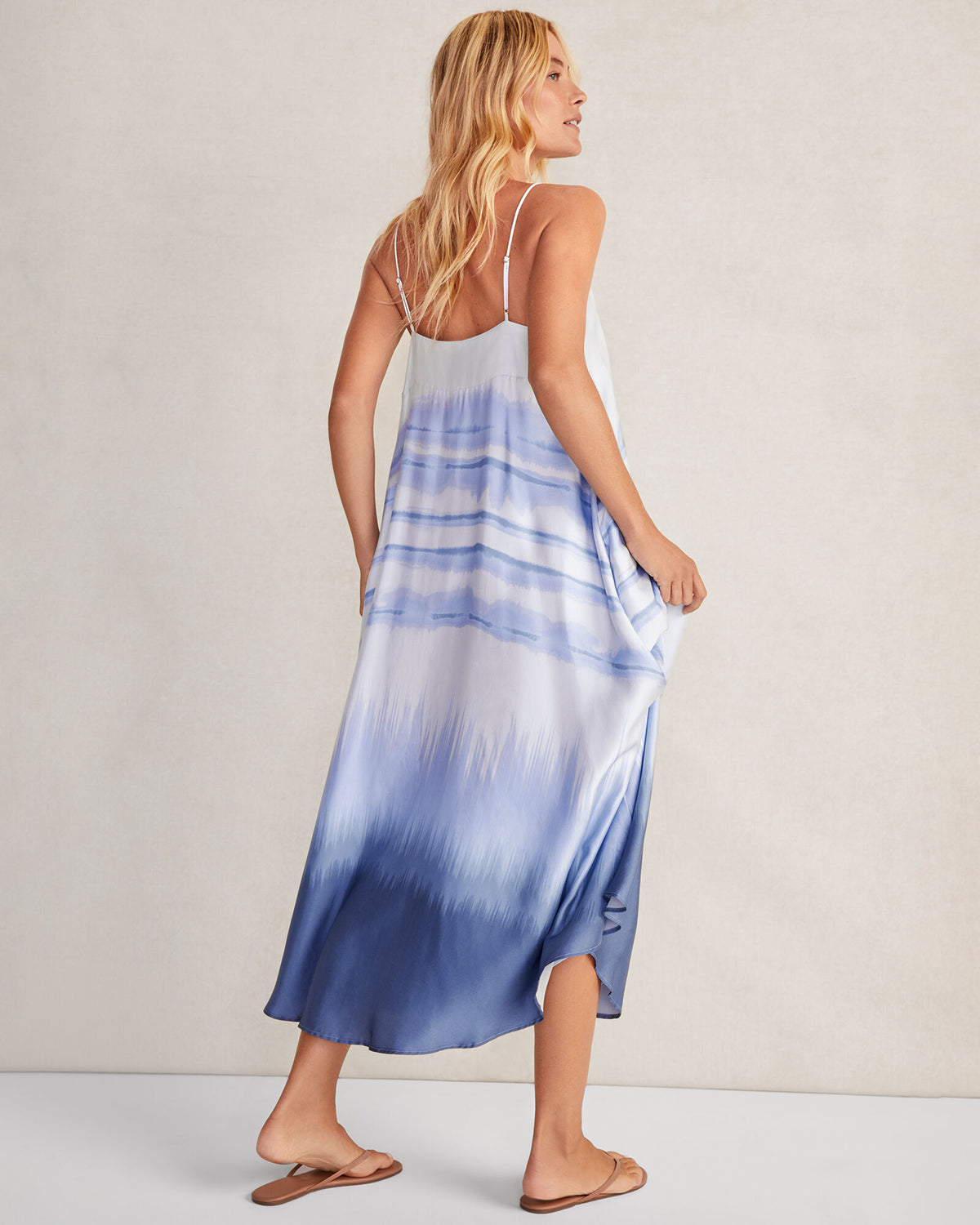 Talbots SILKY DIP DYE MAXI DRESS