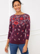RICH BURGUNDY MULTI