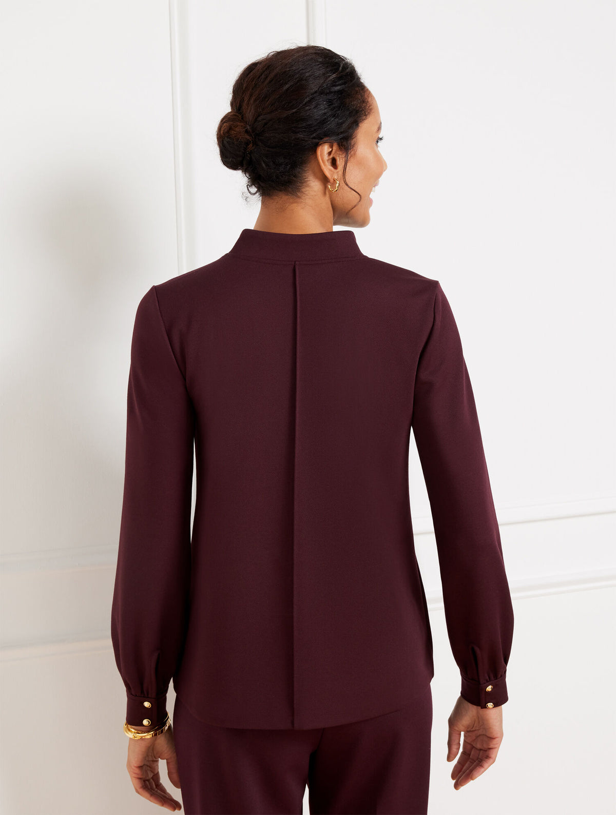 Talbots PASSPORT PONTE ZIP MOCKNECK PULLOVER