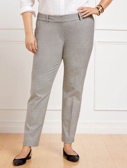 Talbots TALBOTS HAMPSHIRE STRAIGHT ANKLE PANTS - TEXTURED