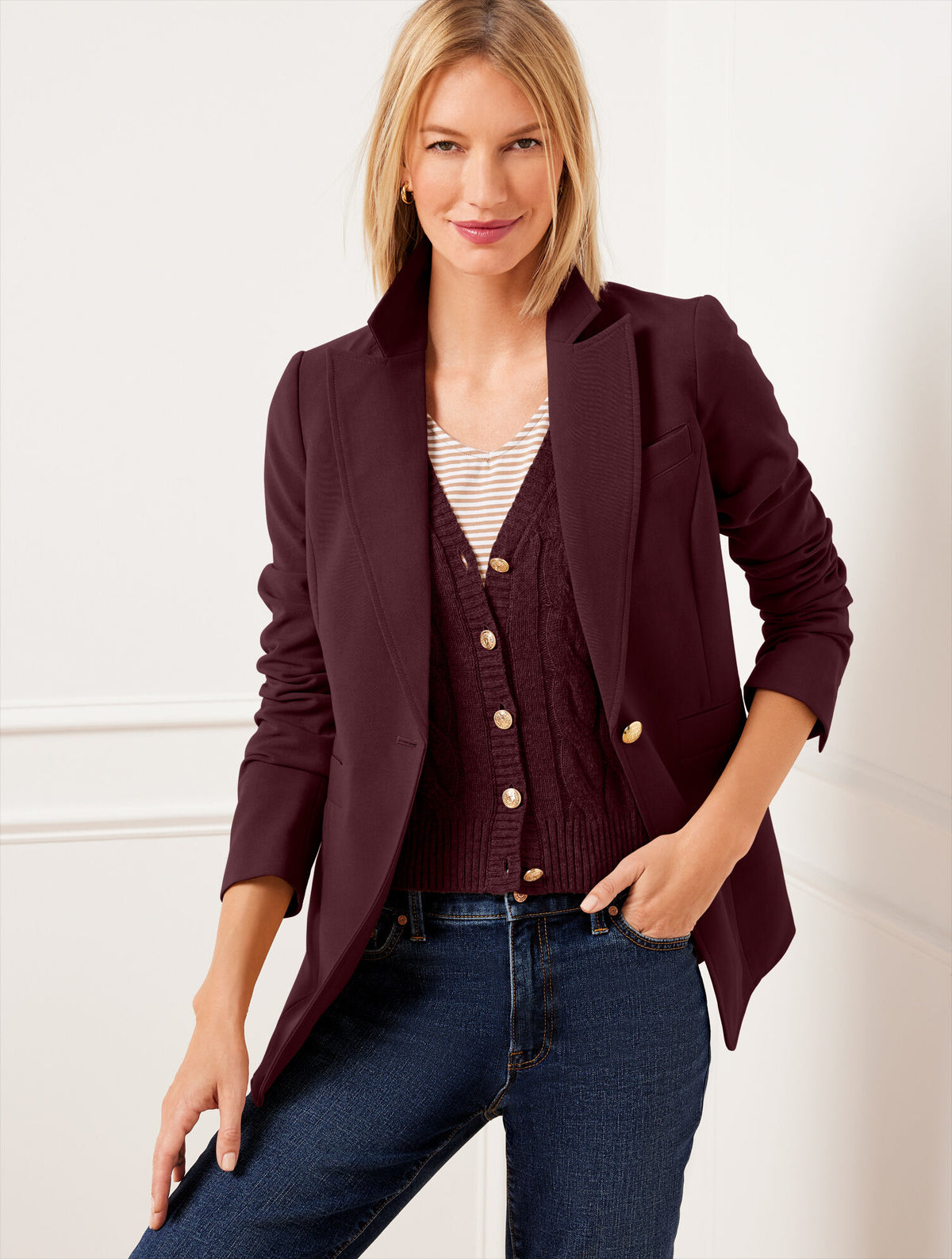 Talbots TAILORED STRETCH BLAZER