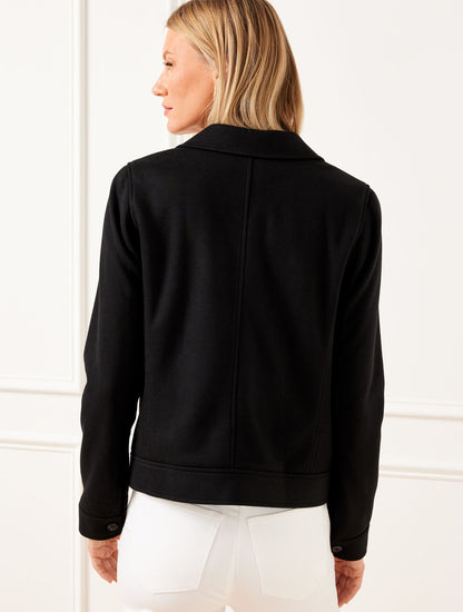 Talbots BRUSHED KNIT JACKET