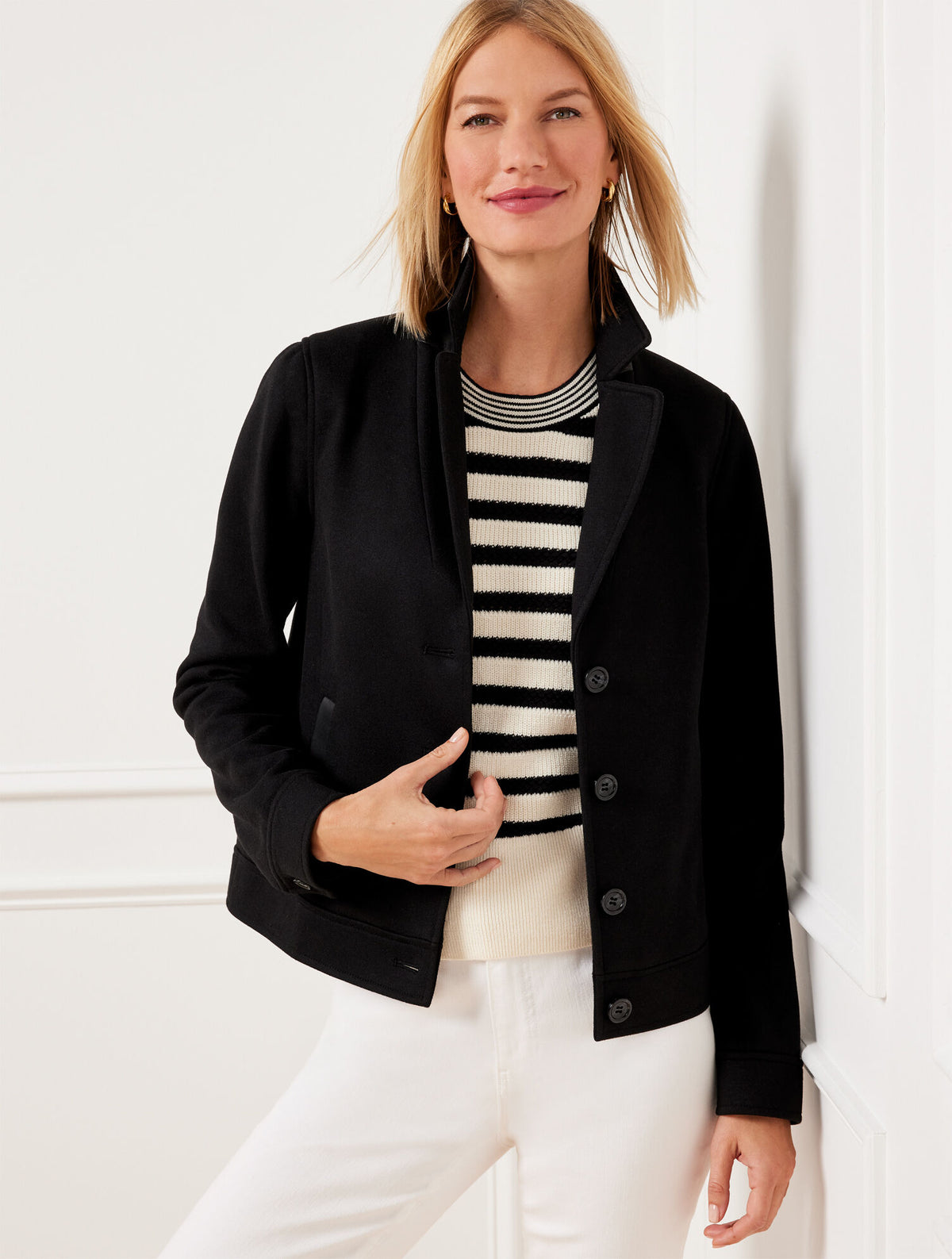 Talbots BRUSHED KNIT JACKET