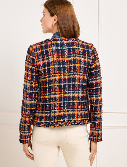 Talbots TWEED JACKET - SUNFLOWER PLAID