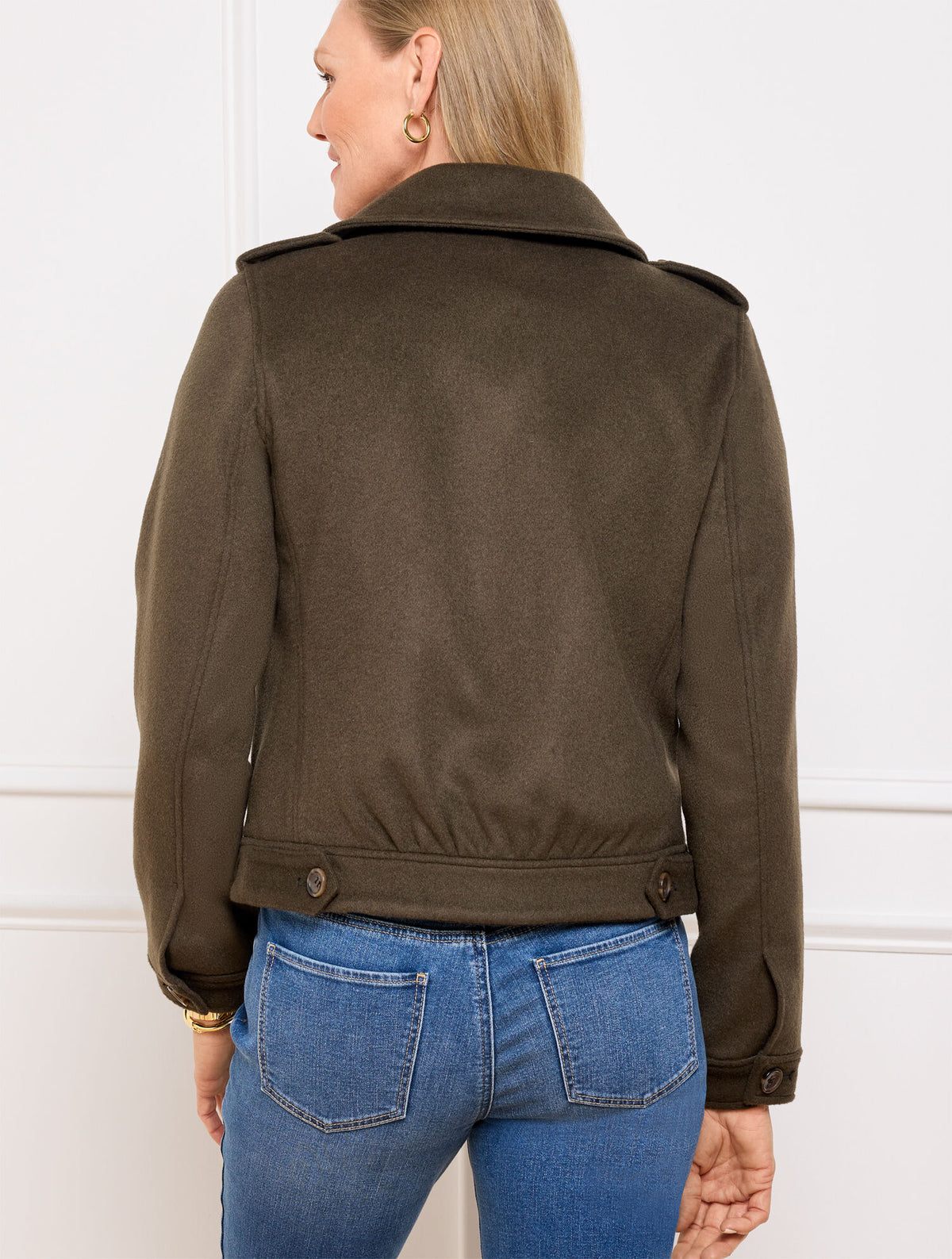 Talbots BRUSHED WOOL BLEND BOMBER JACKET