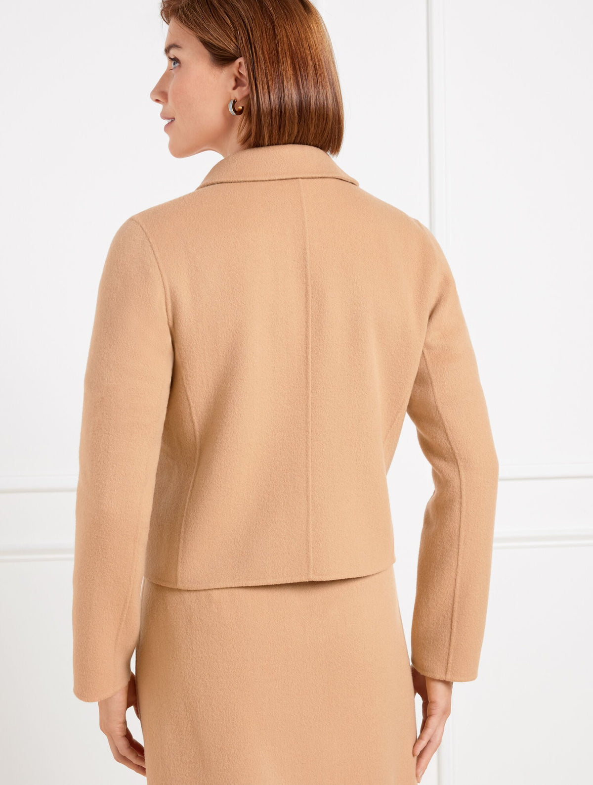 Talbots DOUBLE FACE WOOL BLEND CROP JACKET