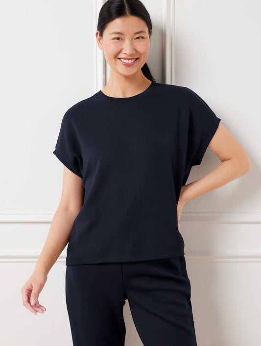 Talbots AIRKNIT STRETCH SHORT SLEEVE TEE