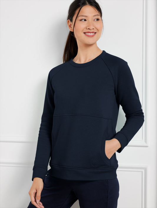 Talbots CLASSIC FRENCH TERRY CREWNECK PULLOVER