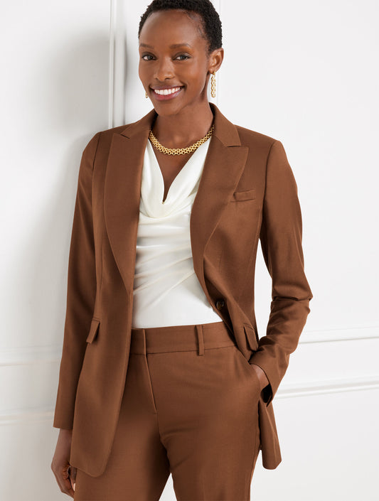 Talbots LUXE ITALIAN FLANNEL BLAZER