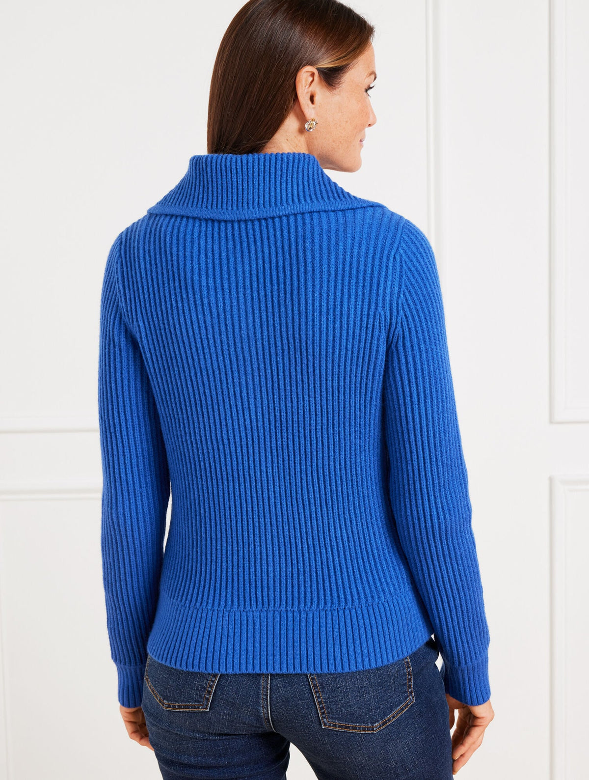 Talbots POINTELLE KNIT SWEATER JACKET