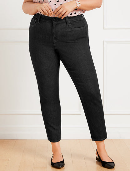 Talbots SLIM STRAIGHT ANKLE JEANS - ELLIOT WASH