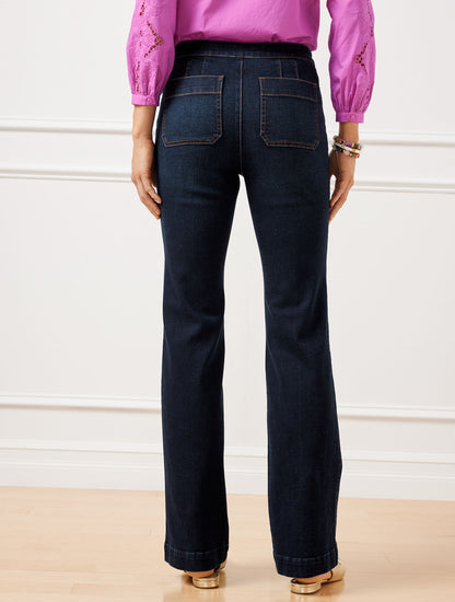 Talbots SAILOR FLARE LEG JEANS - LILLIA WASH