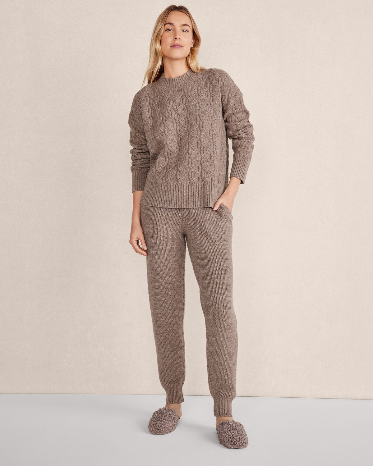 Talbots ORGANIC COTTON BLEND RIBBED JOGGERS