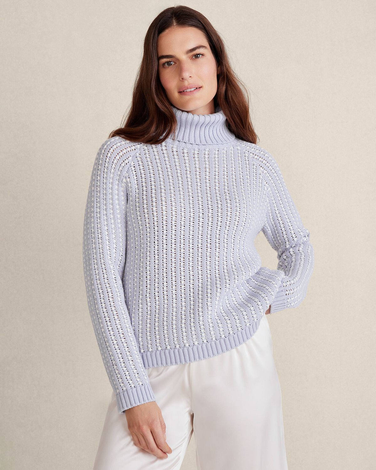 Talbots TEXTURE STITCH TURTLENECK