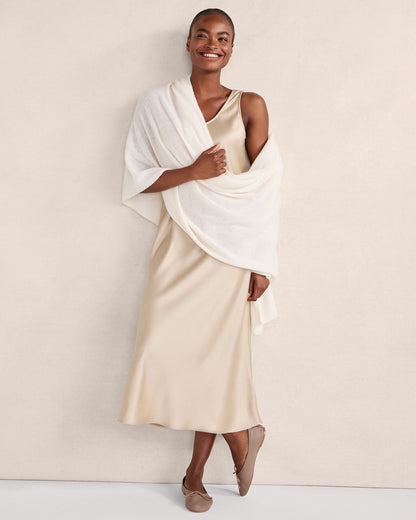 Talbots FLOWY BIAS CUT MIDI DRESS