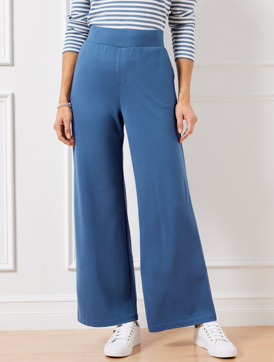Talbots EFFORTLESS ULTRAKNIT WIDE LEG PANTS