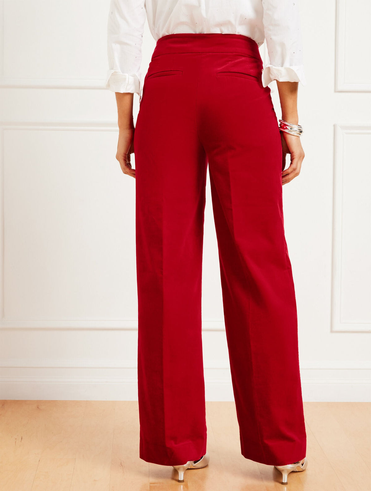 Talbots VELVETEEN WIDE LEG PANTS
