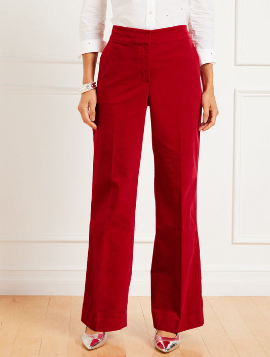 Talbots VELVETEEN WIDE LEG PANTS