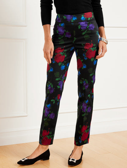 Talbots TALBOTS CHATHAM SLIM ANKLE PANTS - BLURRED FLORAL