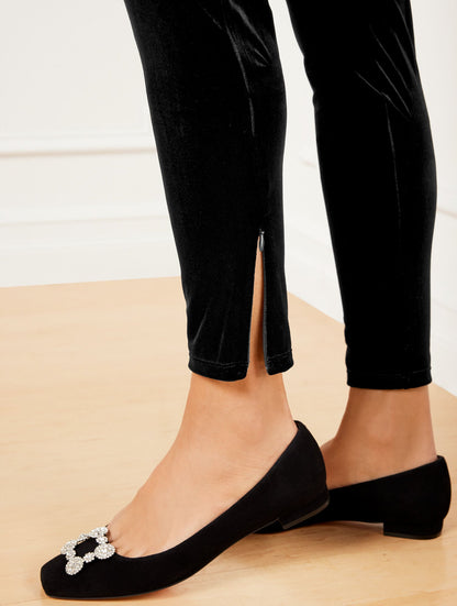 Talbots TALBOTS SOHO STRECH VELVET LEGGINGS
