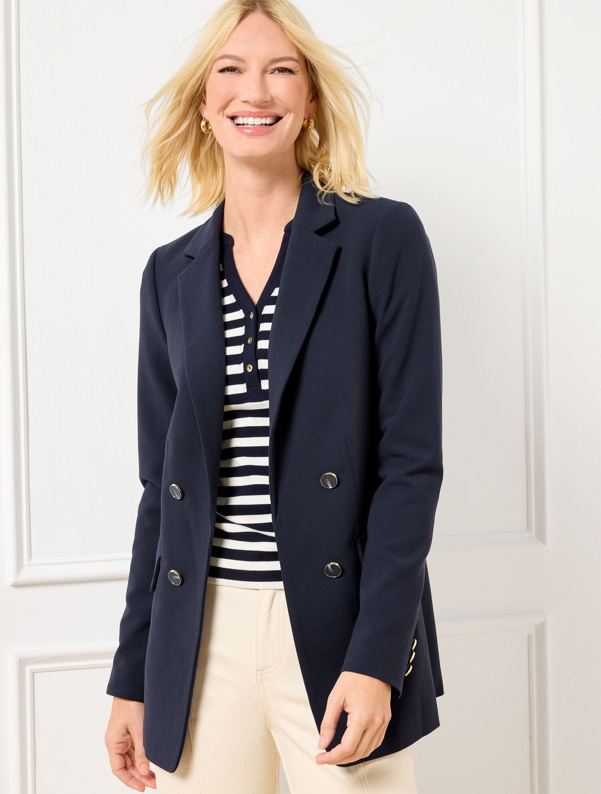 Talbots TAILORED STRETCH NO CLOSE BLAZER