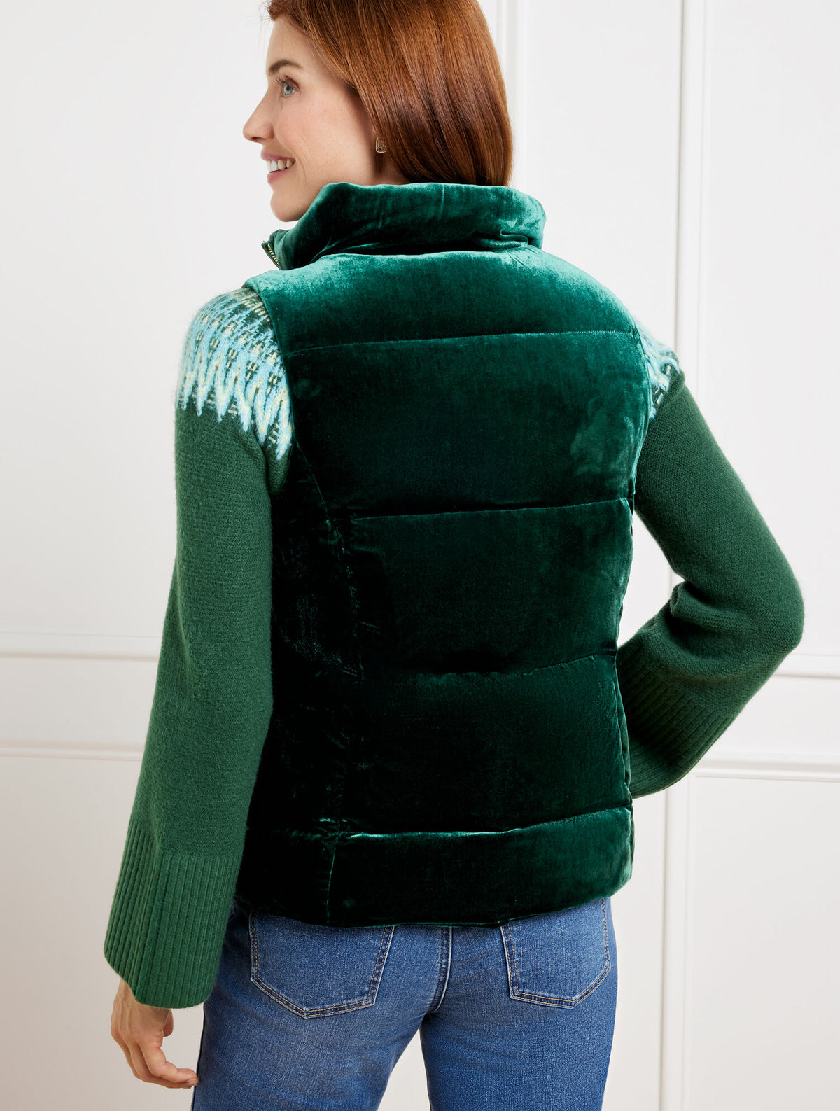 Talbots EFFORTLESS VELVET DOWN PUFFER VEST