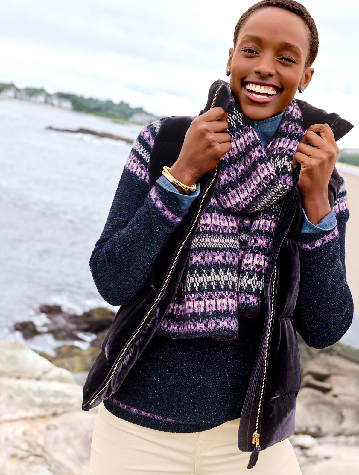 Talbots EFFORTLESS VELVET DOWN PUFFER VEST