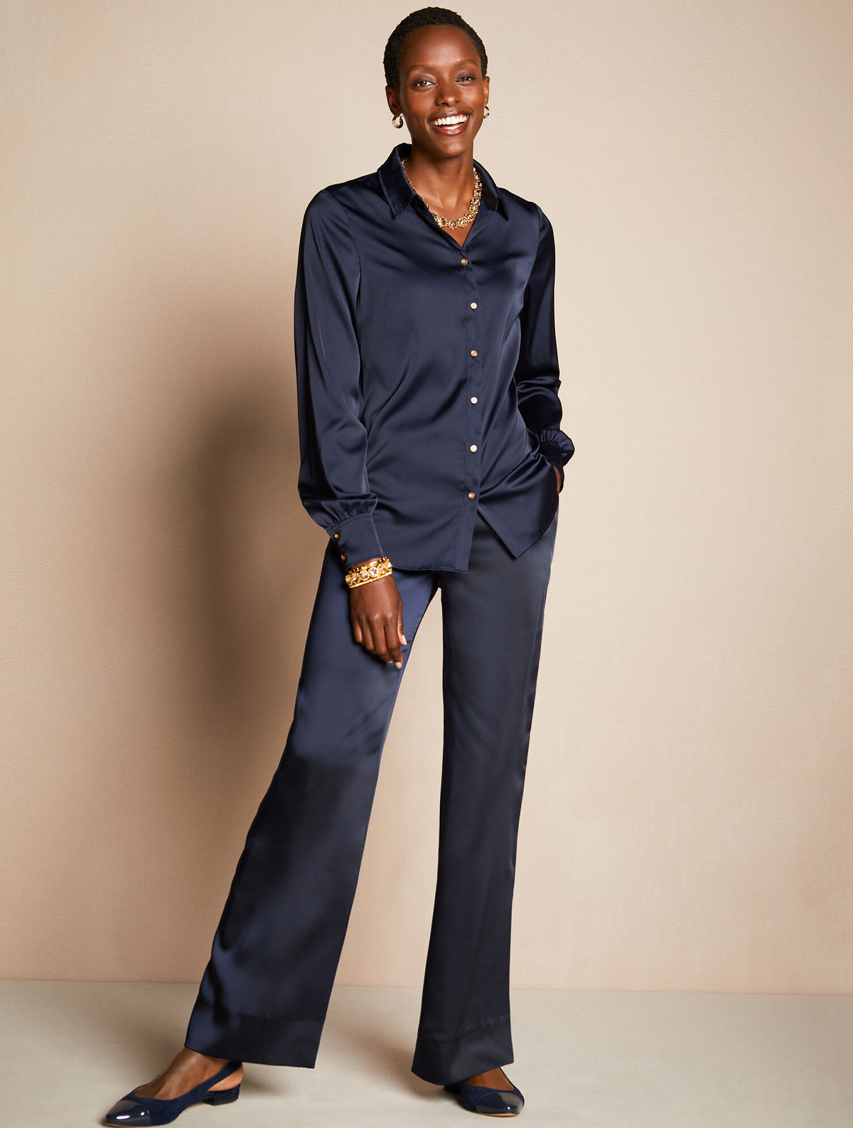 Talbots EDISON SUEDE SLINGBACK FLATS