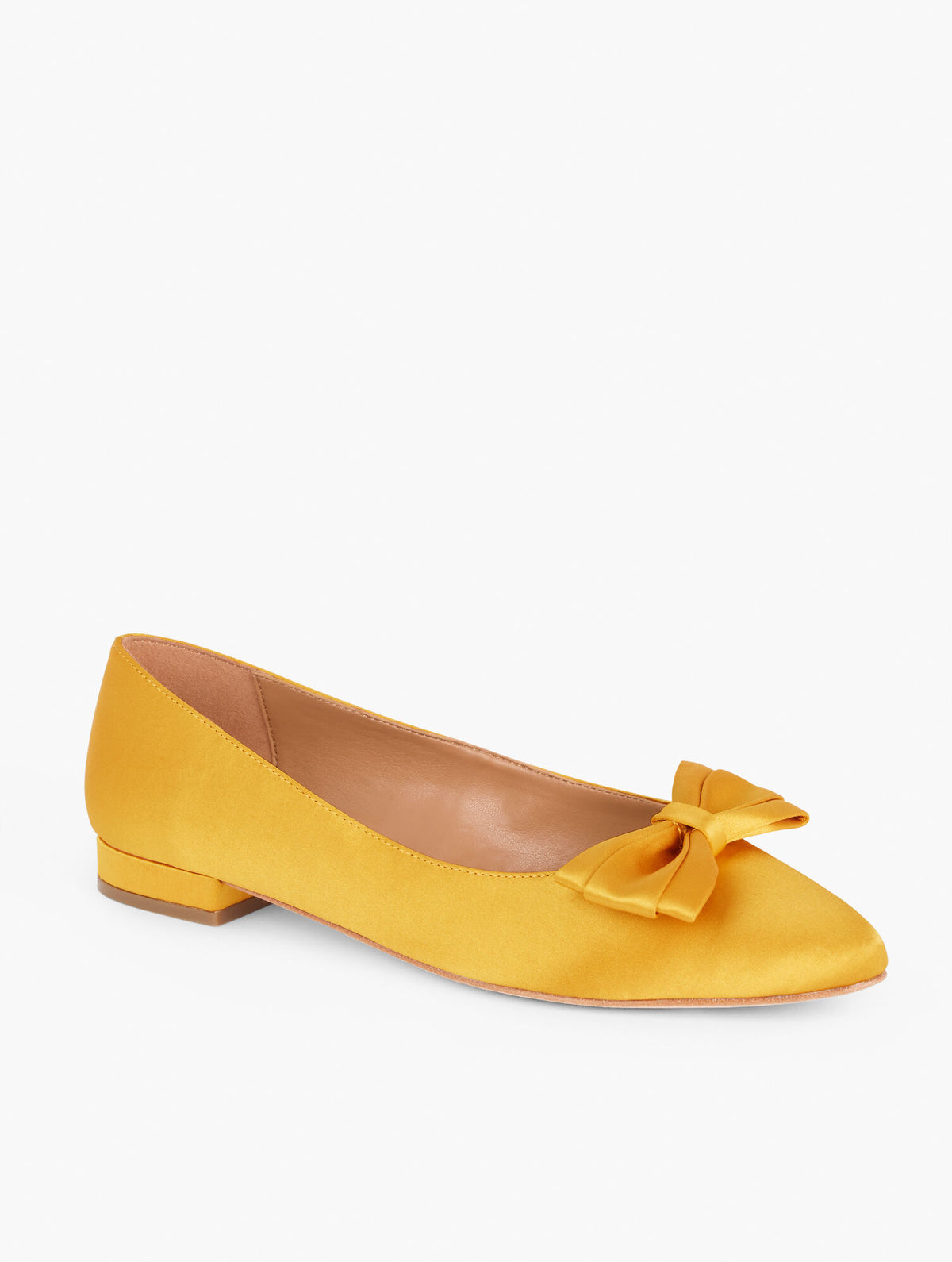Talbots EDISON BOW SATIN FLATS
