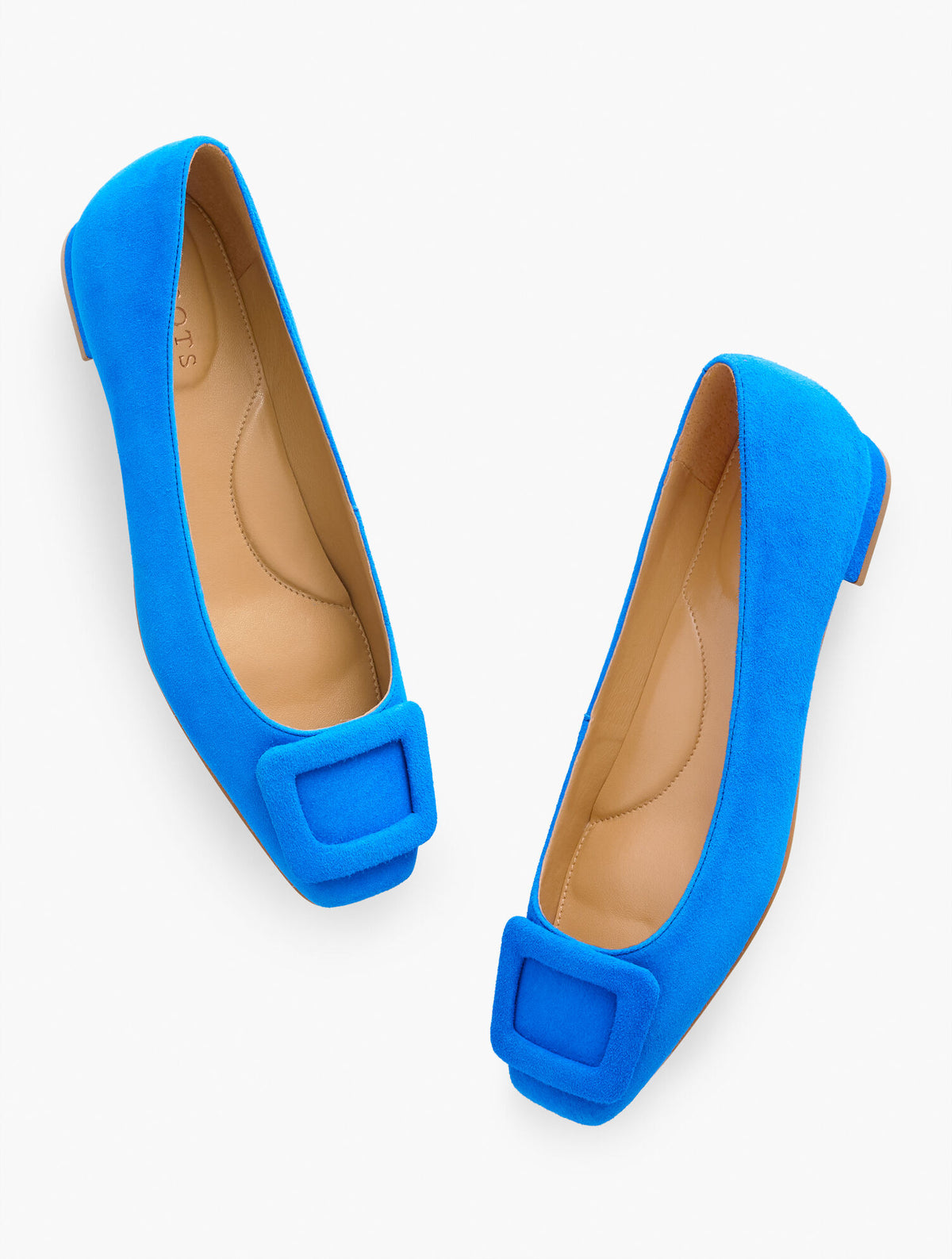 Talbots SUTTON SUEDE BUCKLE FLATS