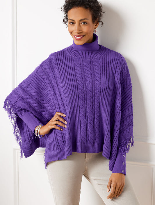 Talbots CABLE KNIT PONCHO