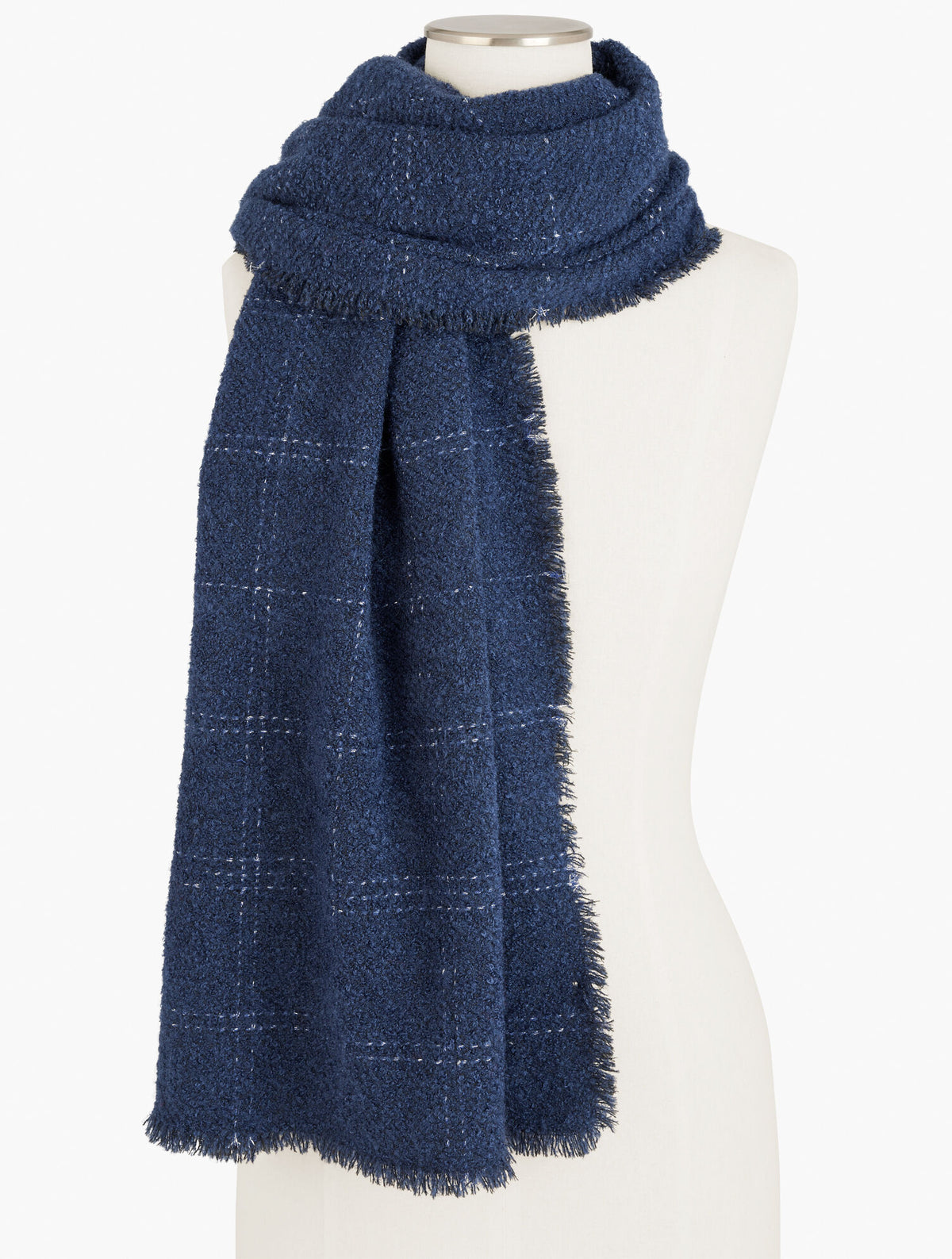 Talbots METALLIC WINDOWPANE WRAP